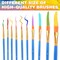 2 Pack Acrylic Paint Set 12 Colors,20 Paint Brushes,24 Paints for Adults,Kids,Beginner,Professional Artists,Non-Toxic Craft Paint kit for Paper,Canvas,Rock,Wood,Ceramic,Fabric Vibran